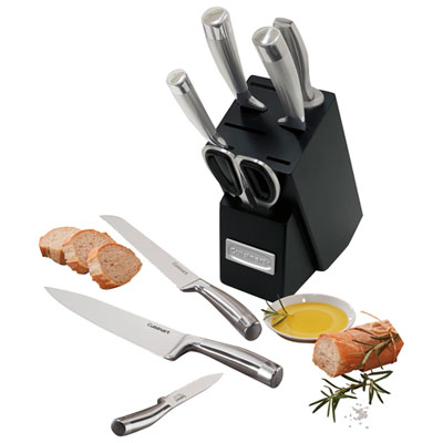 Cuisinart German Steel V-Edge 9-Piece Knife Block Set (C99SS-9PC) - Stainless Steel/Wood