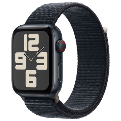 Koodo Apple Watch SE (GPS + Cellular) 44mm Midnight Aluminum Case with Midnight Sport Band - Monthly Tab Payment