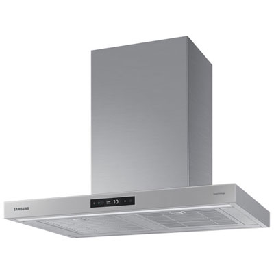 "Open Box - Samsung Bespoke 30"" Wall Mount Range Hood (NK30CB700WCGAA) - Grey Glass - Perfect Condition"