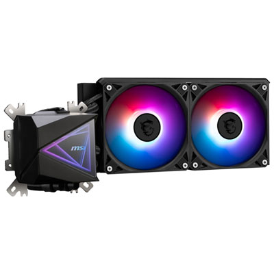 MSI MAG CoreLiquid I240 120mm Liquid CPU Cooling System - Black Great unit with backward CPU compatibility
