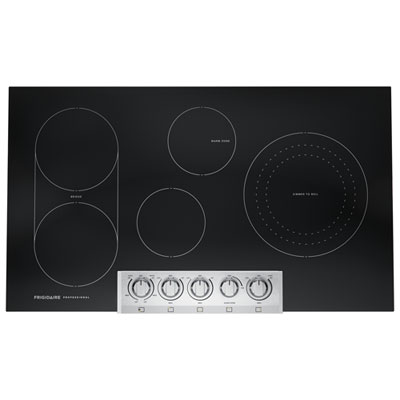 Image of Frigidaire Professional 36   5-Element Electric Cooktop (PCCE3680AF) - Smudge-Proof Stainless Steel