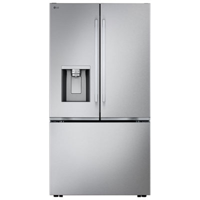 LG 36" 23.7 Cu. Ft. French 3-Door Counter-Depth MAX Refrigerator with Zero Clearance (LF24Z6530S) - Stainless Steel Zero clearance best feature