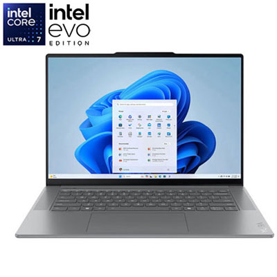 "Open Box - Yoga Slim 7i Aura Edition 15.3"" 120Hz Touchscreen Laptop - Intel Core Ultra 7 Series 2 - 16GB LPDDR5x - 1TB SSD - Windows 11 Home - Luna Grey"