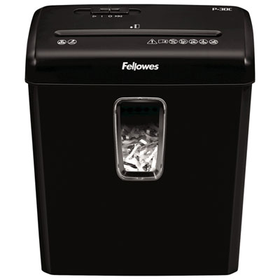 Fellowes PowerShred 6-Sheet Cross-Cut Shredder (P-30C)