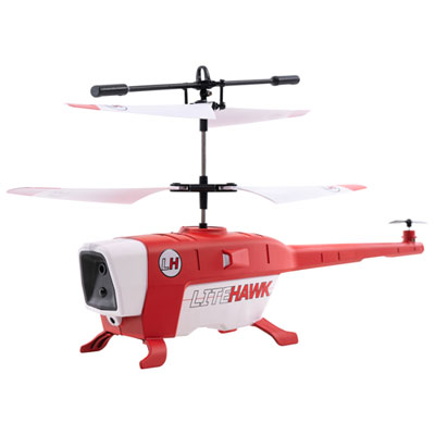 LiteHawk Bravo Auto Avoidance RC Helicopter - Red/White Great Helicopter