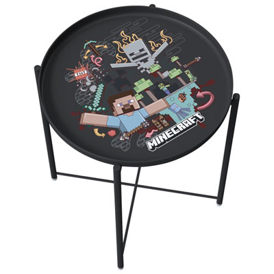 Image of Minecraft Side Table with Removable Tray - Multi-Colour