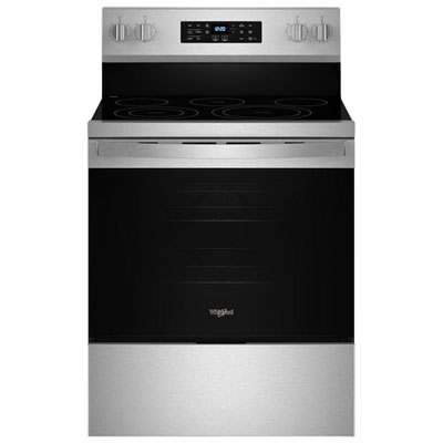 "Open Box - Whirlpool 30"" 5.3 Cu. Ft. Fan Convection Electric Air Fry Range - SS - Scratch & Dent"