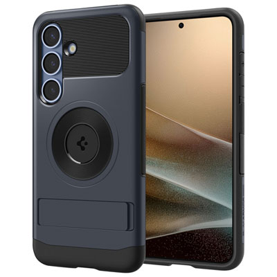 Étui Rigide Ajusté Slim Armor Magfit De Spigen Pour Galaxy S25 - Ardoise Métallique