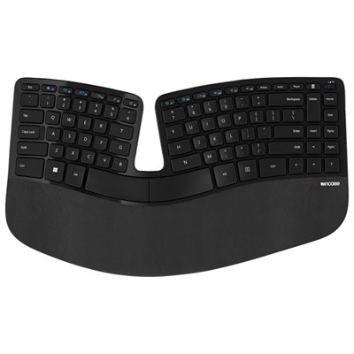 Clavier Sans Fil Ergonomique Sans Pavé Numérique Sculpt D'incase Conçu Par Microsoft - Noir - Anglais - Exclusivité Best Buy