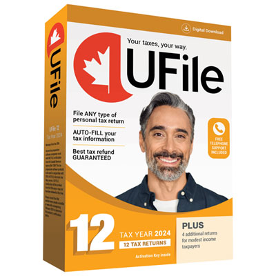 UFile Tax Year 2024 (PC) - 12 Returns - English - Digital Download