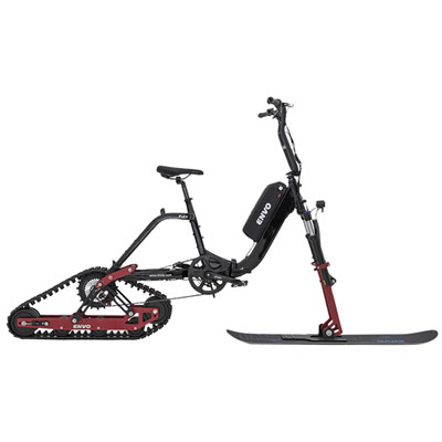Envo Flex Foldable Electric Snow Bike (1500W Motor / Up to 15km Battery Range / 20km/h Top Speed) - Black
