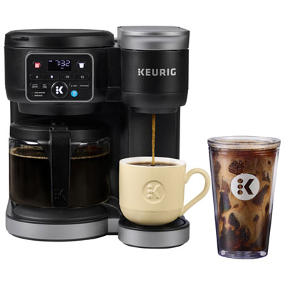 Keurig K-Duo Single Serve & Carafe Coffee Maker - Black GREAT COFFEE MAKER  LOVE WHERE THE WATER GOES IN