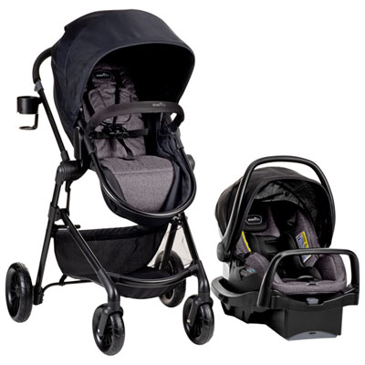 Evenflo Pivot Modular Travel System with LiteMax Infant Car Seat - Casual Grey Great product