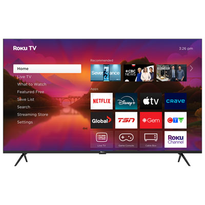 Téléviseur Intelligent Roku Mini-Del Qled Hdr 4K De 55 Po Série Plus Roku (55R6C5Ca) - 2025 - Exclusivité Best Buy Best value smart TV