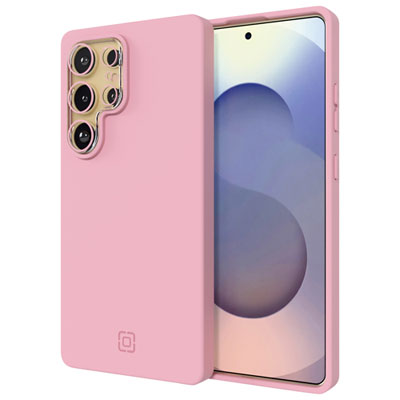 Incipio Sensor Silicone Fitted Soft Shell Case w/ Lens Protector for Galaxy S25 Ultra - Pink