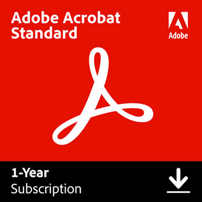 Adobe Acrobat Standard (PC/Mac) - 1 User - 1 Year - Digital Download Best functionality tool