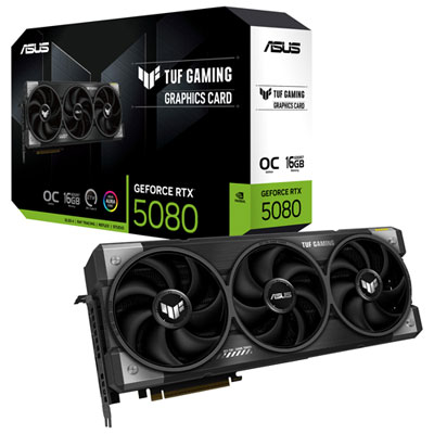 Image of ASUS TUF Gaming GeForce RTX 5080 OC Edition 16GB GDDR7 Video Card