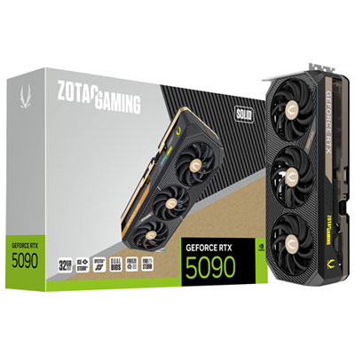 Image of ZOTAC Gaming GeForce RTX 5090 Solid 32GB GDDR7 Video Card