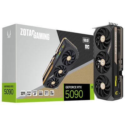 Image of ZOTAC Gaming GeForce RTX 5090 Solid OC 32GB GDDR7 Video Card