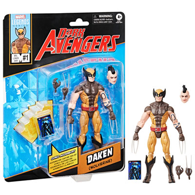 Hasbro Marvel Legends Series - Figurine D'action Daken (Wolverine) Dans Dark Avengers Great Action Figure