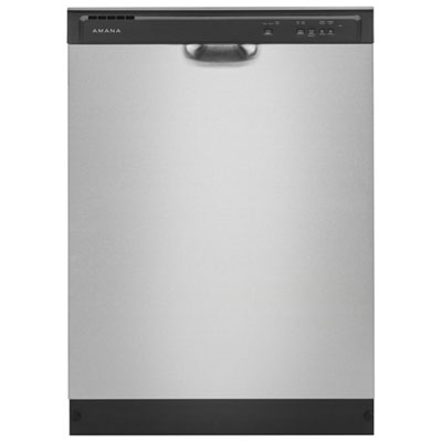 Amana 24" 59dB Built-In Dishwasher with Third Rack (ADFS2524RS) - Stainless Steel Great Dishwasher