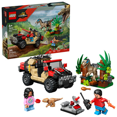 LEGO Jurassic World: Raptor Off-Road Escape - 285 Pieces (76972) Fantastic LEGO Set with Great Features!