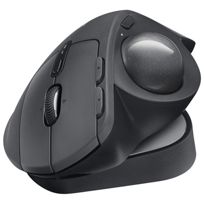 Logitech MX Ergo S Plus Advanced Ergonomic 2048 DPI Wireless Trackball Mouse - Graphite Best trackball