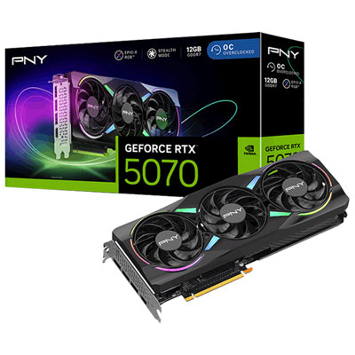 Image of PNY GeForce RTX 5070 ARGB OC 12GB GDDR7 Video Card