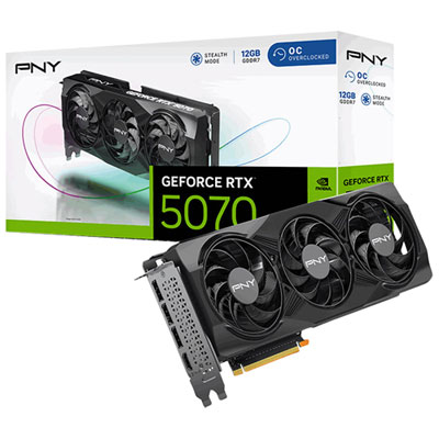 Image of PNY GeForce RTX 5070 OC 12GB GDDR7 Video Card