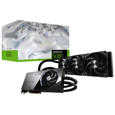 Image of MSI GeForce RTX 5080 Suprim Liquid 16GB GDDR7 Video Card
