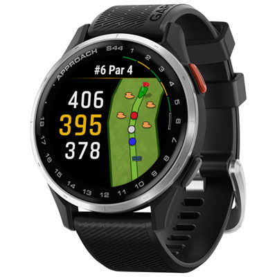 Montre De Golf Intelligente Amoled 45 Mm Approach S44 De Garmin - Noir Great golf watch