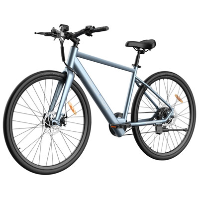 Blutron EB570 Electric Commuter Bike (350W Motor / Up to 50km Battery Range / 32km/h Top Speed) - Azure Blue - Only at Best Buy