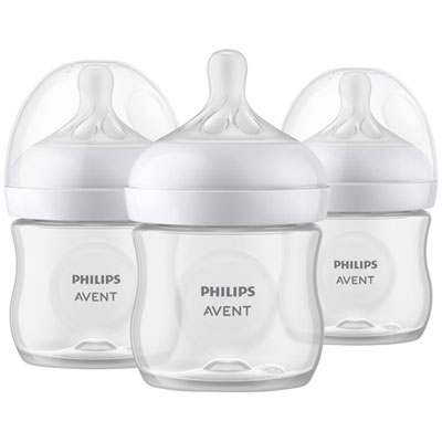 Philips Avent Natural Response 4 oz. Baby Bottle Set - 3 Pack Love Love Love
