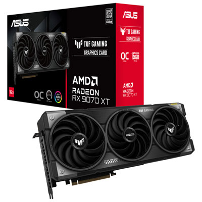 Image of ASUS TUF Gaming Radeon RX 9070 XT OC 16GB GDDR6 Video Card