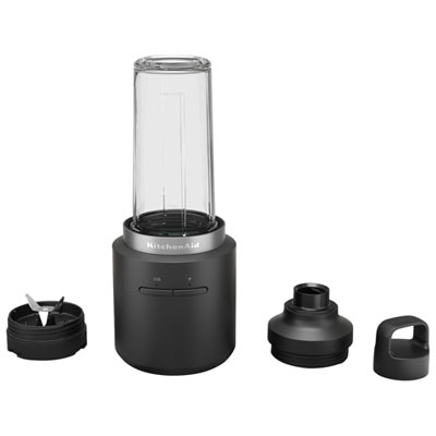 KitchenAid Go 0.47L Personal Blender with Battery - Black However fibrous foods like coconut won't break up the best (see photo), but there was no issue with frozen