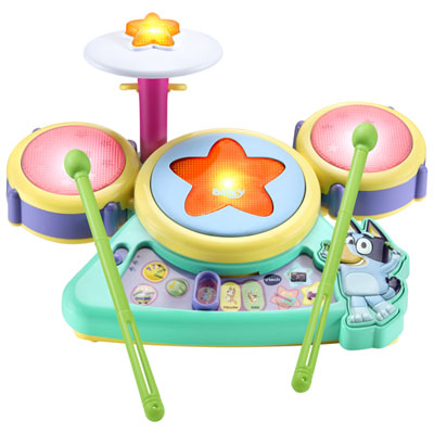 VTech Bluey Hooray Drum Set - English My 2 and a half year old fell in love with this when he saw it