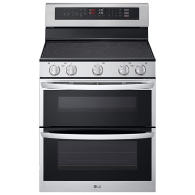 LG 30" 7.3 Cu. Ft. Double Oven 5-Element Freestanding Electric Range (LDEL7324SE) - Stainless Steel Great TV