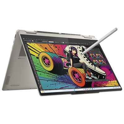 Lenovo Yoga 7 14" Touchscreen 2-in-1 Copilot+ PC Laptop - Seashell (AMD Ryzen AI 5 340/16GB RAM/512GB SSD/Windows 11) Great Laptop