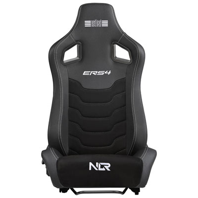 Next Level Racing ERS4 Elite PU Leather/Suede Reclining Racing Seat - Black