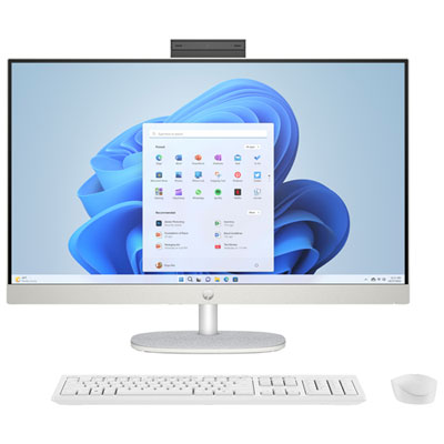 Ordinateur Tout-En-Un 27 Po Copilot+ Pc De Hp - Blanc Cassé/gris Foncé (Ryzen Ai 7 350 D'amd/mémoire Vive 16 Go/ssd 1 To/win 11) - Exclusivité De Best Buy Great Product!