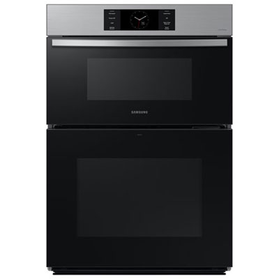 "Open Box - Samsung 30"" 7 Cu. Ft. Convection Electric Combo Wall Oven (NQ70CG700DSRAA) - Stainless - Scratch & Dent"
