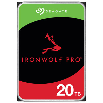 Seagate IronWolf Pro 20TB 3.5" 7200RPM SATA Desktop Internal Hard Drive (ST20000NTZ01) Great sata internal hdd