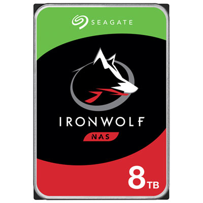Seagate IronWolf 8TB 3.5" 5400RPM SATA Desktop Internal Hard Drive (ST8000VNZ04)