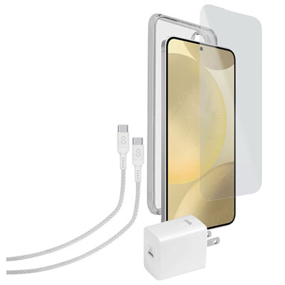 LOGiiX Smartphone Essentials Kit for Galaxy S24 FE - White