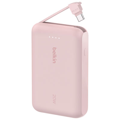 Chargeur Portable Usb-C De 10 000 Mah Boostcharge De Belkin - Rose Love love love!!!