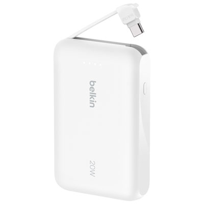 Chargeur Portable Usb-C De 10 000 Mah Boostcharge De Belkin - Blanc