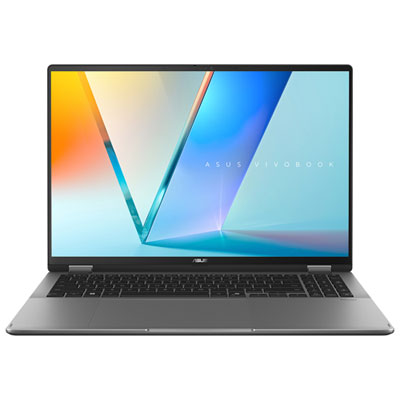 "ASUS Vivobook 16 Flip 16"" Touchscreen 2-in-1 Copilot+ PC - Matte Grey (Intel Core Ultra 7 258V/32GB RAM/1TB SSD)"