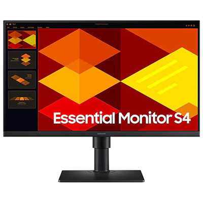 Samsung Essential S4 24" FHD 100Hz 5ms GTG IPS LED Monitor (LS24D402GANXGO) - Black