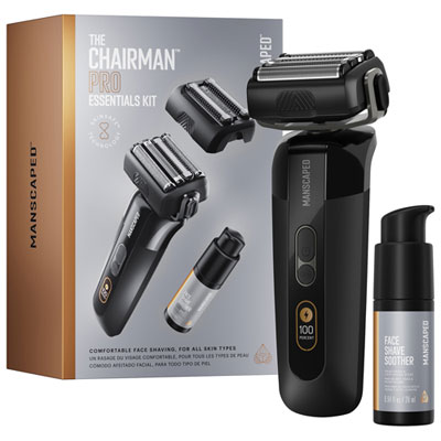 Manscaped Chairman Pro Cordless Foil Shaver & Stubble Trimmer Essentials Kit Best cordless electric shaver I've ever owned, a great product