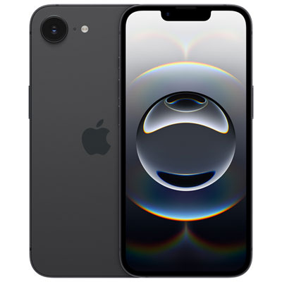 TELUS Apple iPhone 16e 128GB - Black - Monthly Financing